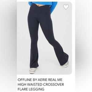 Offline by Aerie Real Me High Waisted Crossover Flare Legging Long